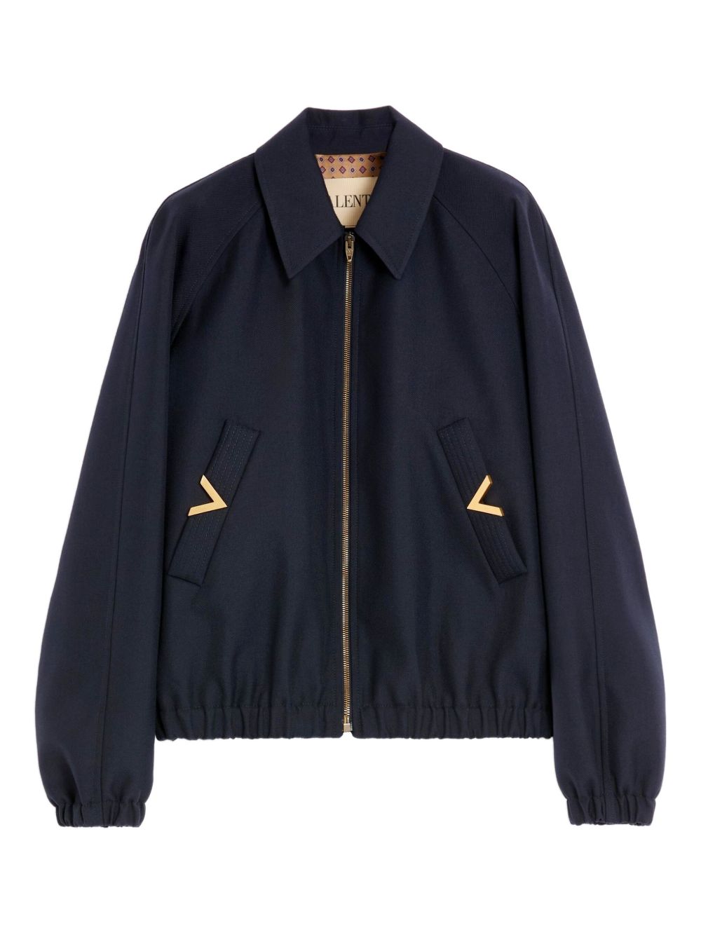 Valentino Coats Blue Polyester Wool