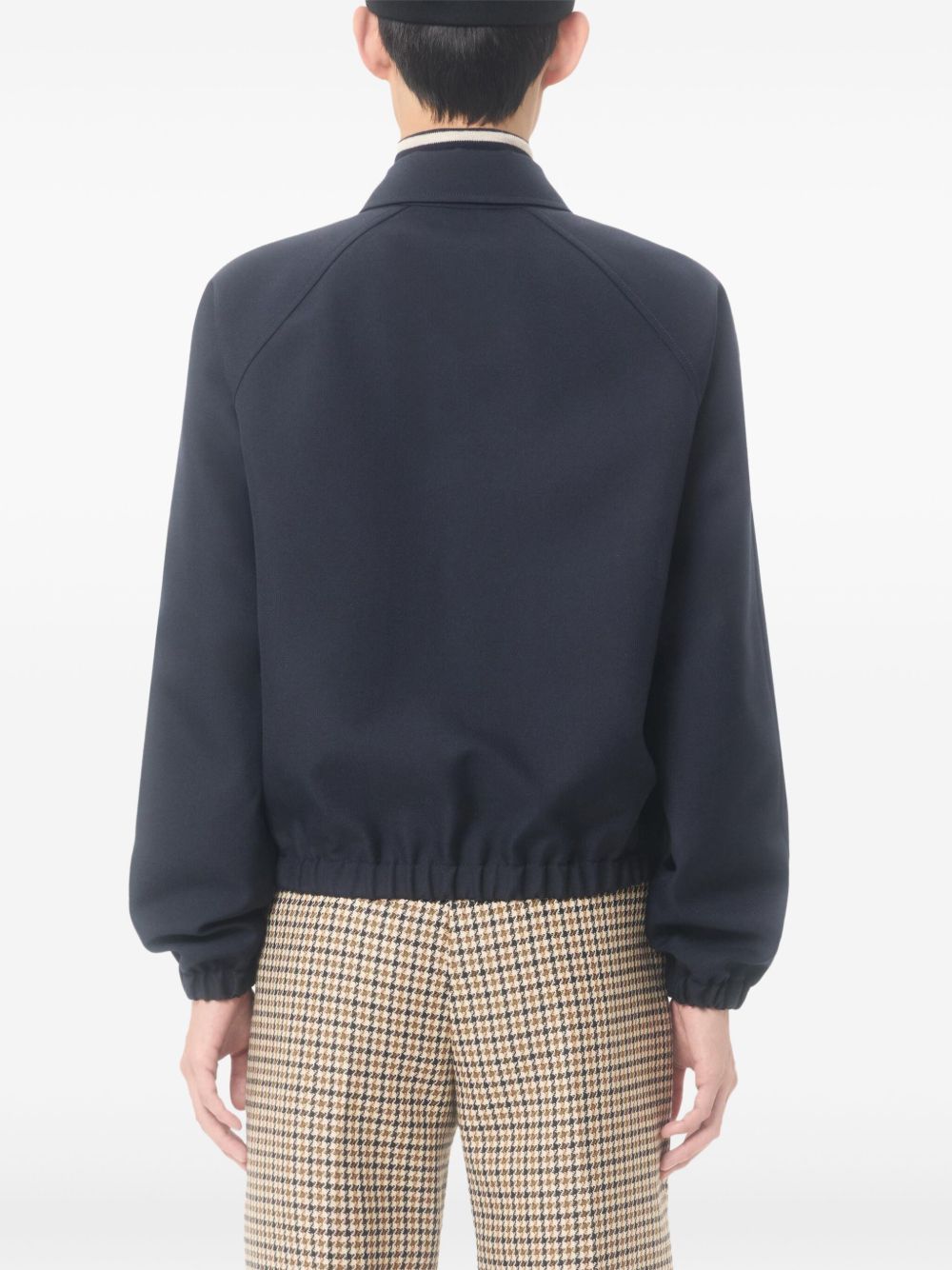 Valentino Coats Blue Polyester Wool