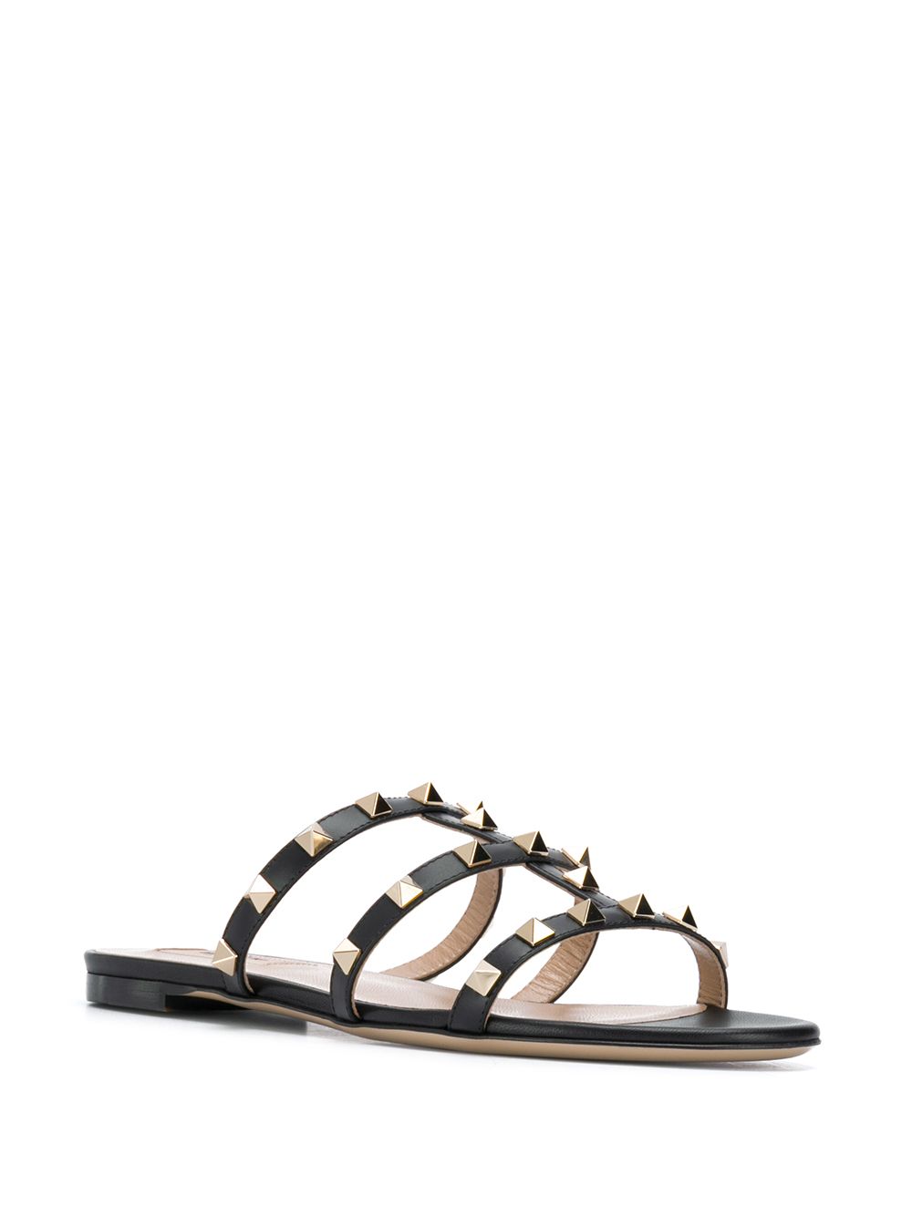 Valentino Garavani Sandals Black Calf Leather