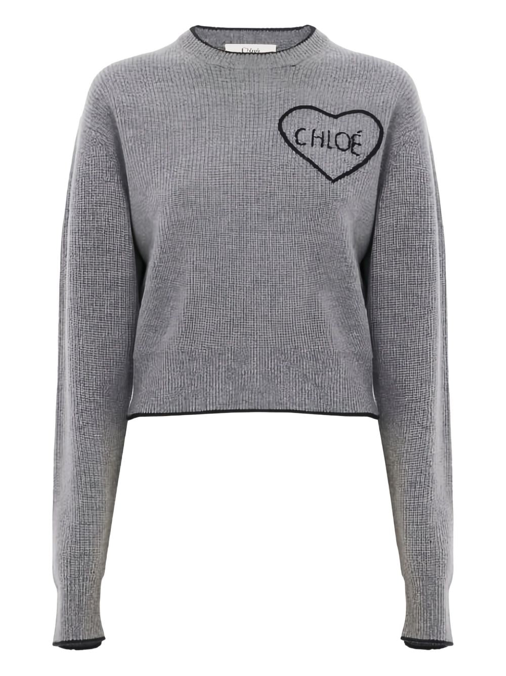 Chloè Sweaters Grey Wool ; Cashmere