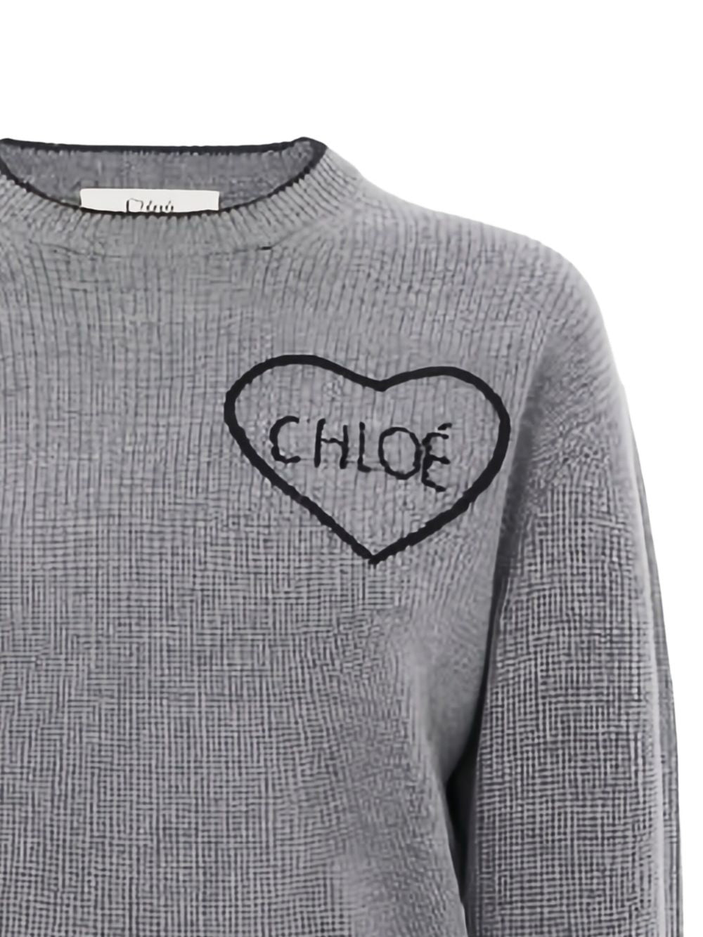 Chloè Sweaters Grey Wool ; Cashmere