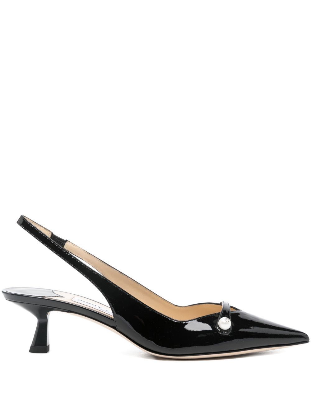 Jimmy Choo With Heel Black Leather Salpa Plastic