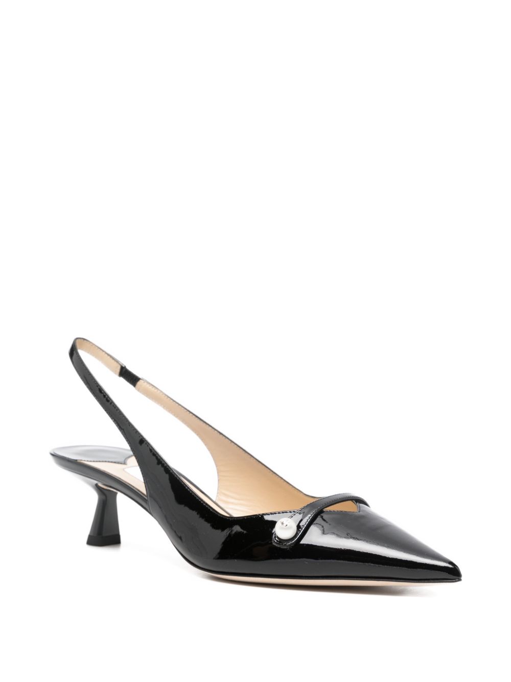 Jimmy Choo With Heel Black Leather Salpa Plastic