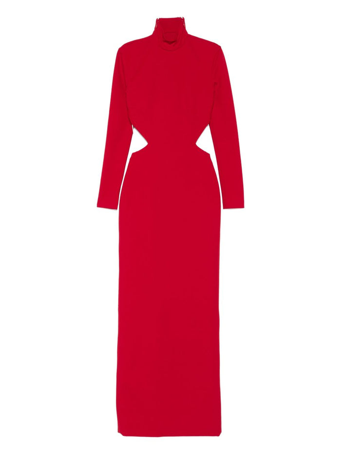 Solace London Dresses Red Polyester Elastane