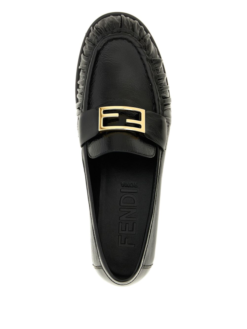 Fendi Flat Shoes Black Agn+interno:agn