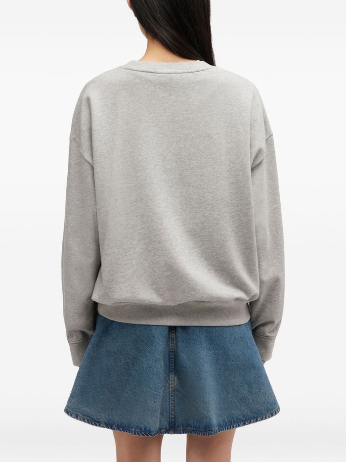 Ganni Sweaters Grey Organic Cotton