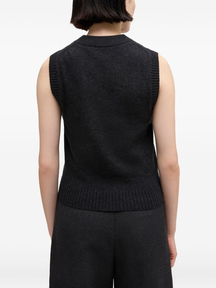 GANNI Sweaters Black Wool