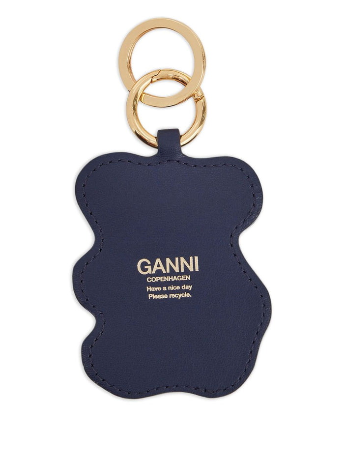 GANNI Keychains Orange Recycled Leather