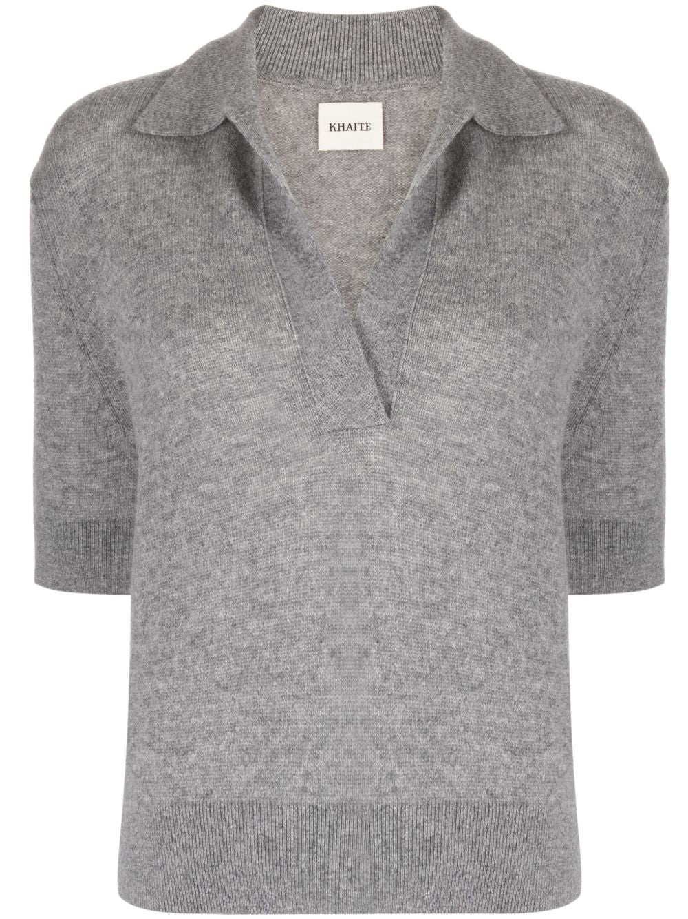 KHAITE T-shirts and Polos Grey Cashmere