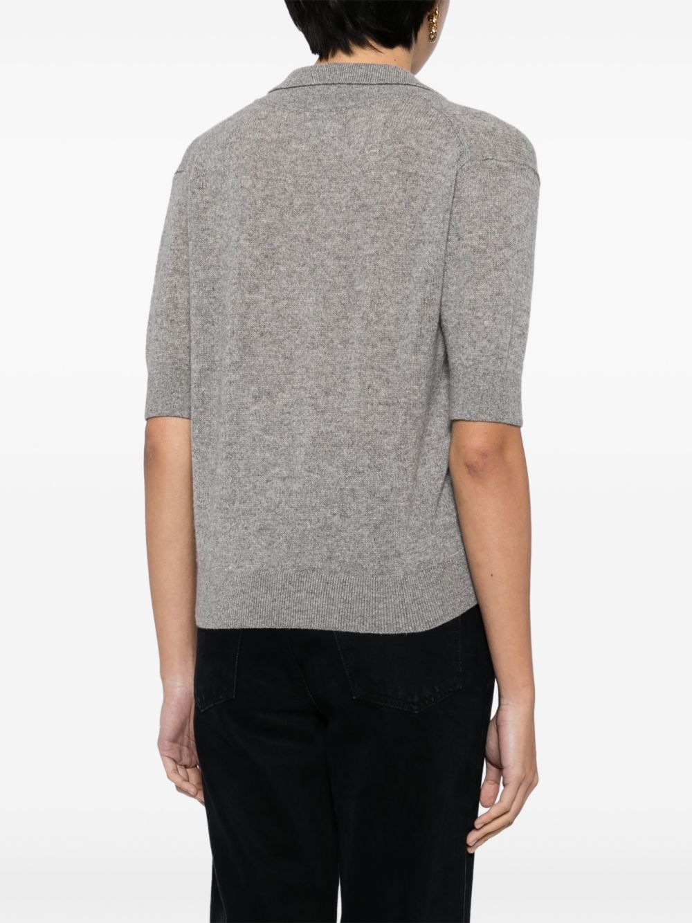 KHAITE T-shirts and Polos Grey Cashmere