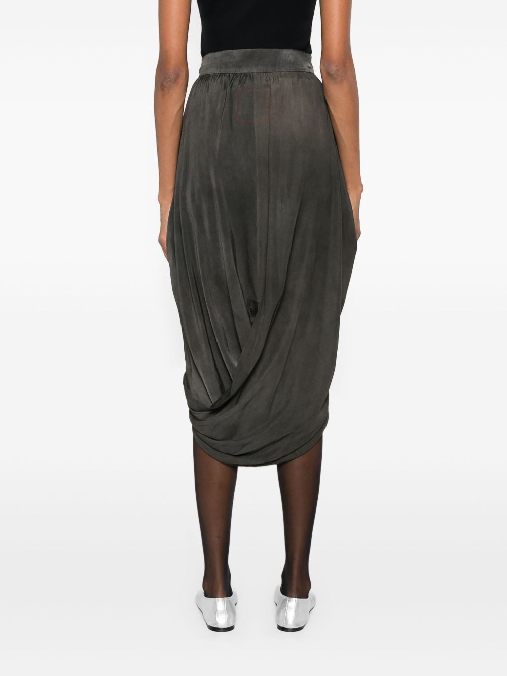 Uma Wang Skirts Grey Silk Elastane