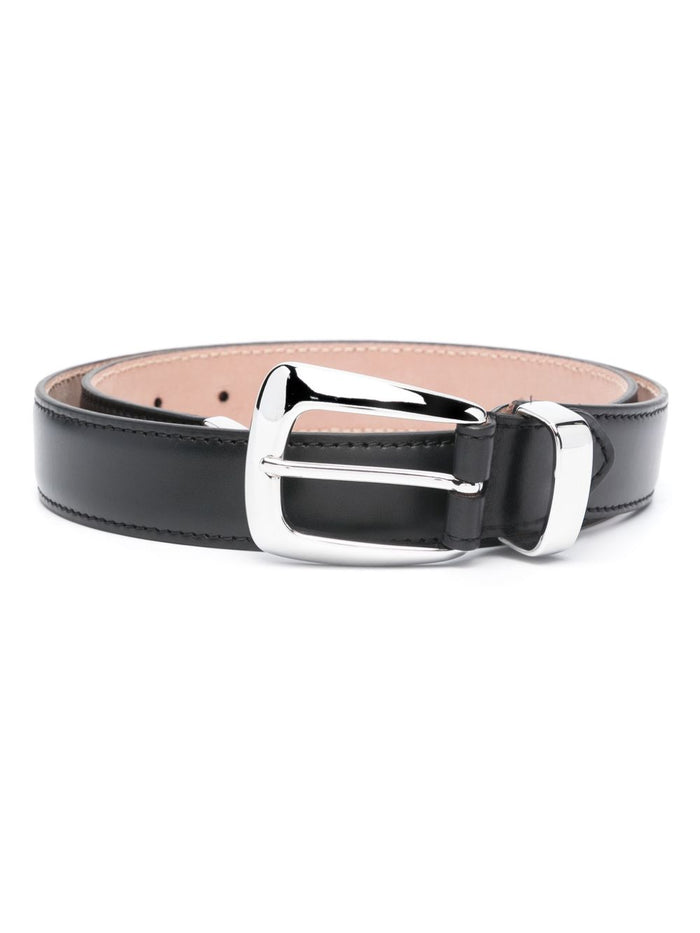 KHAITE Belts Black Calf Leather