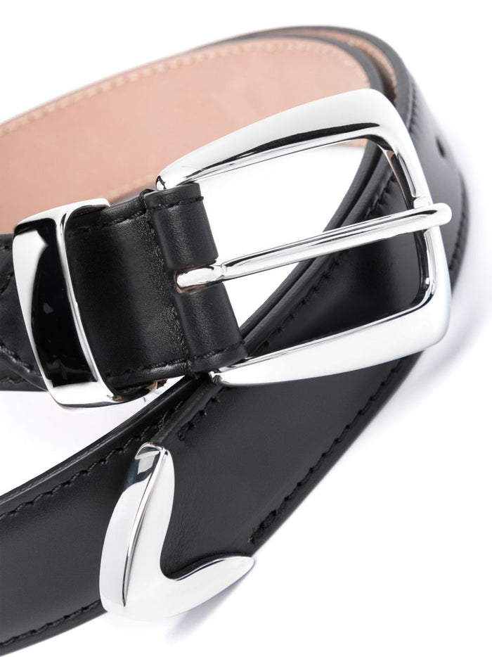 KHAITE Belts Black Calf Leather