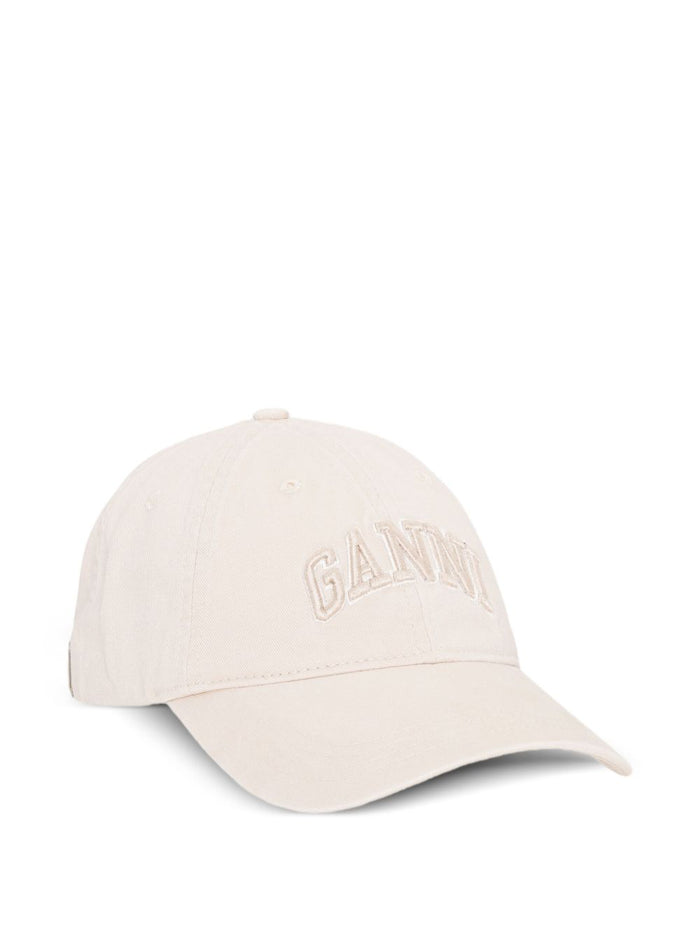 GANNI Hats Ivory Organic Cotton
