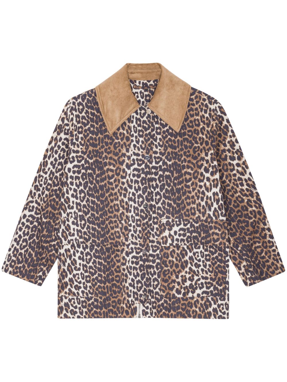 GANNI Jackets Brown Hemp Organic Cotton