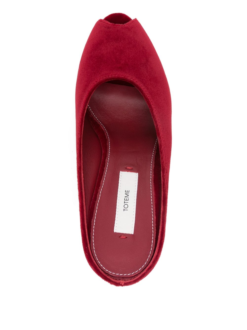 TOTEME PRE Sandals Red Velvet