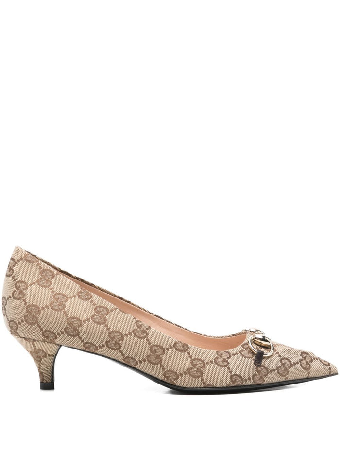 Gucci With Heel Beige Polyester Cotton Polyamide