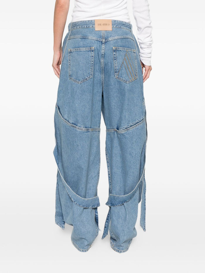 The Attico Jeans Clear Blue Cotton