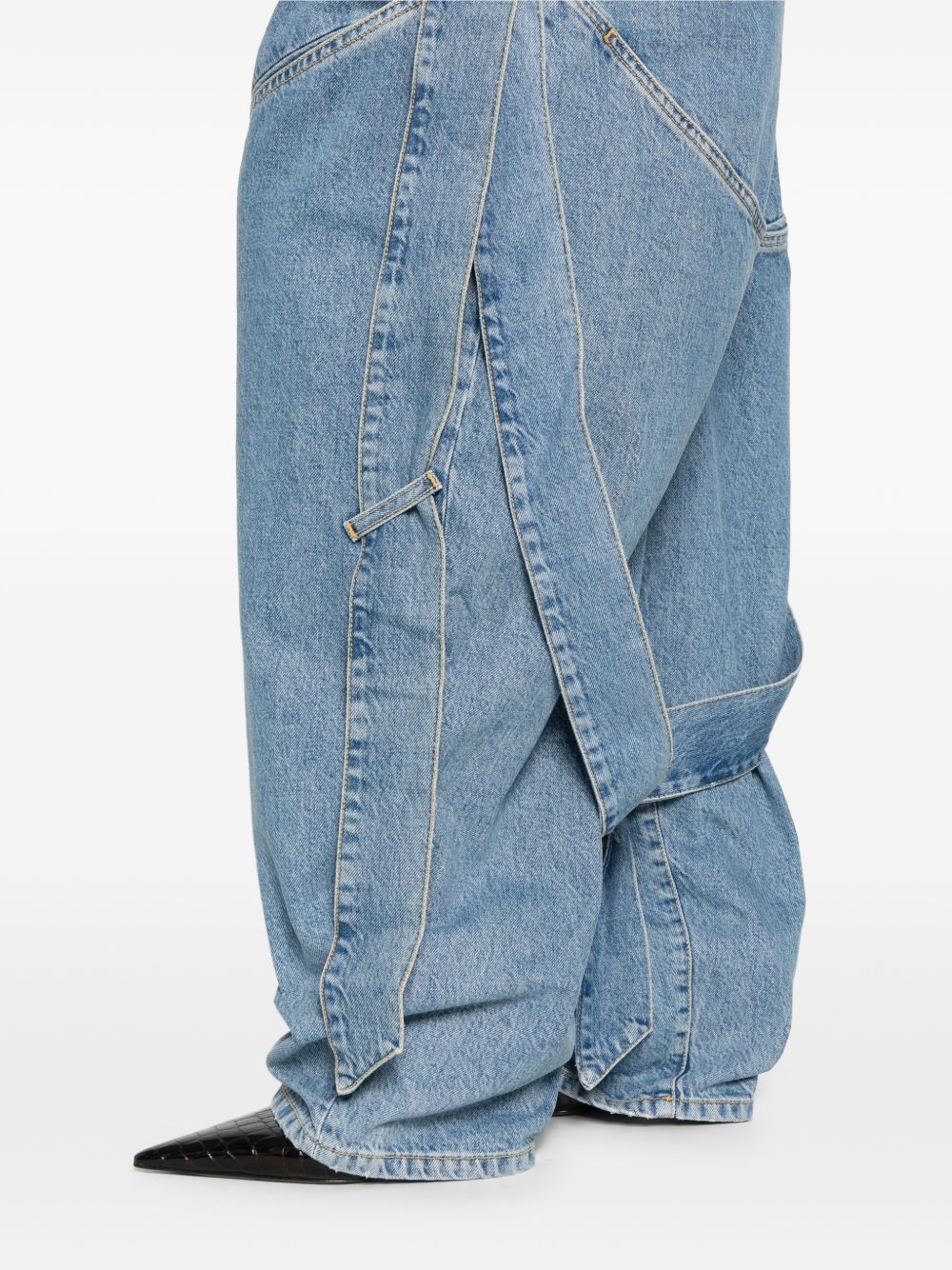 The Attico Jeans Clear Blue Cotton