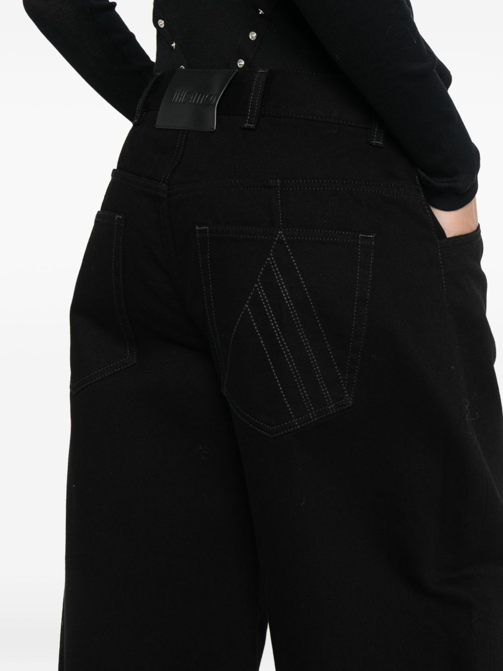 The Attico Jeans Black Cotton