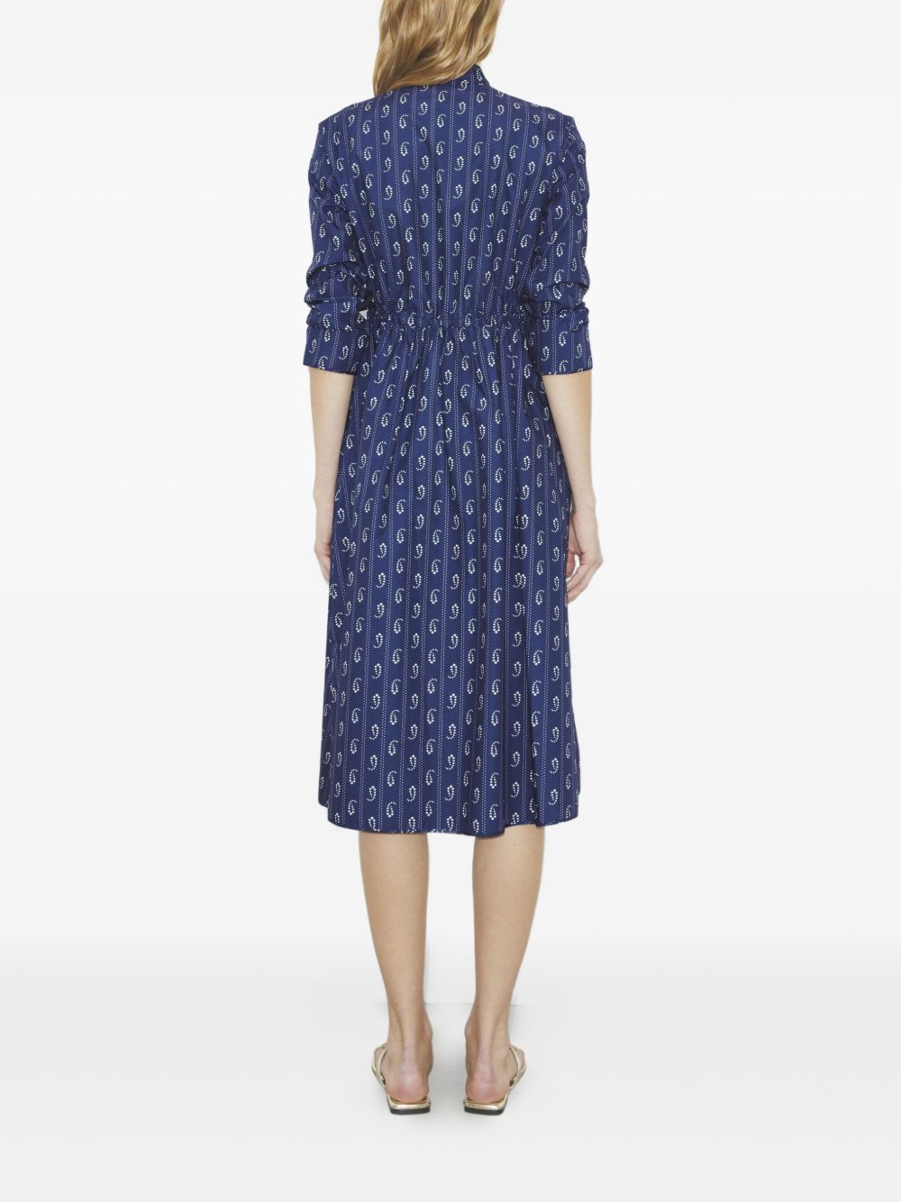 Tory Burch Dresses Blue Cotton; Exclusive Of Trim