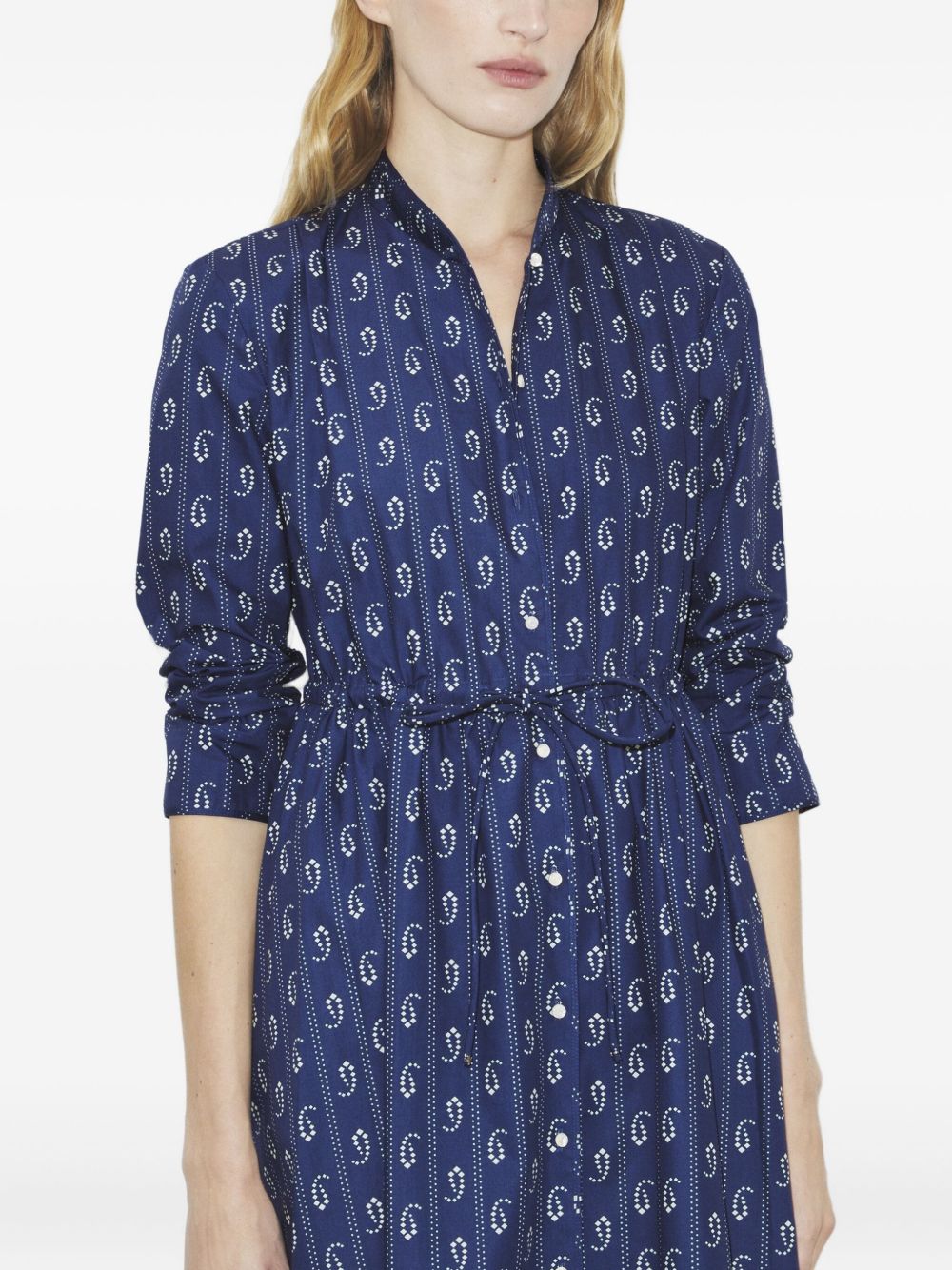 Tory Burch Dresses Blue Cotton; Exclusive Of Trim
