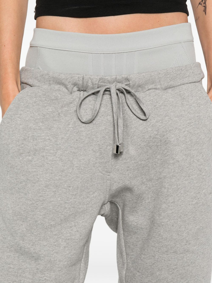 The Attico Trousers Grey Cotton