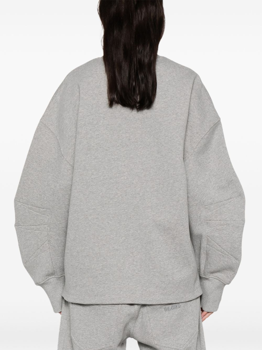 The Attico Sweaters Grey Cotton