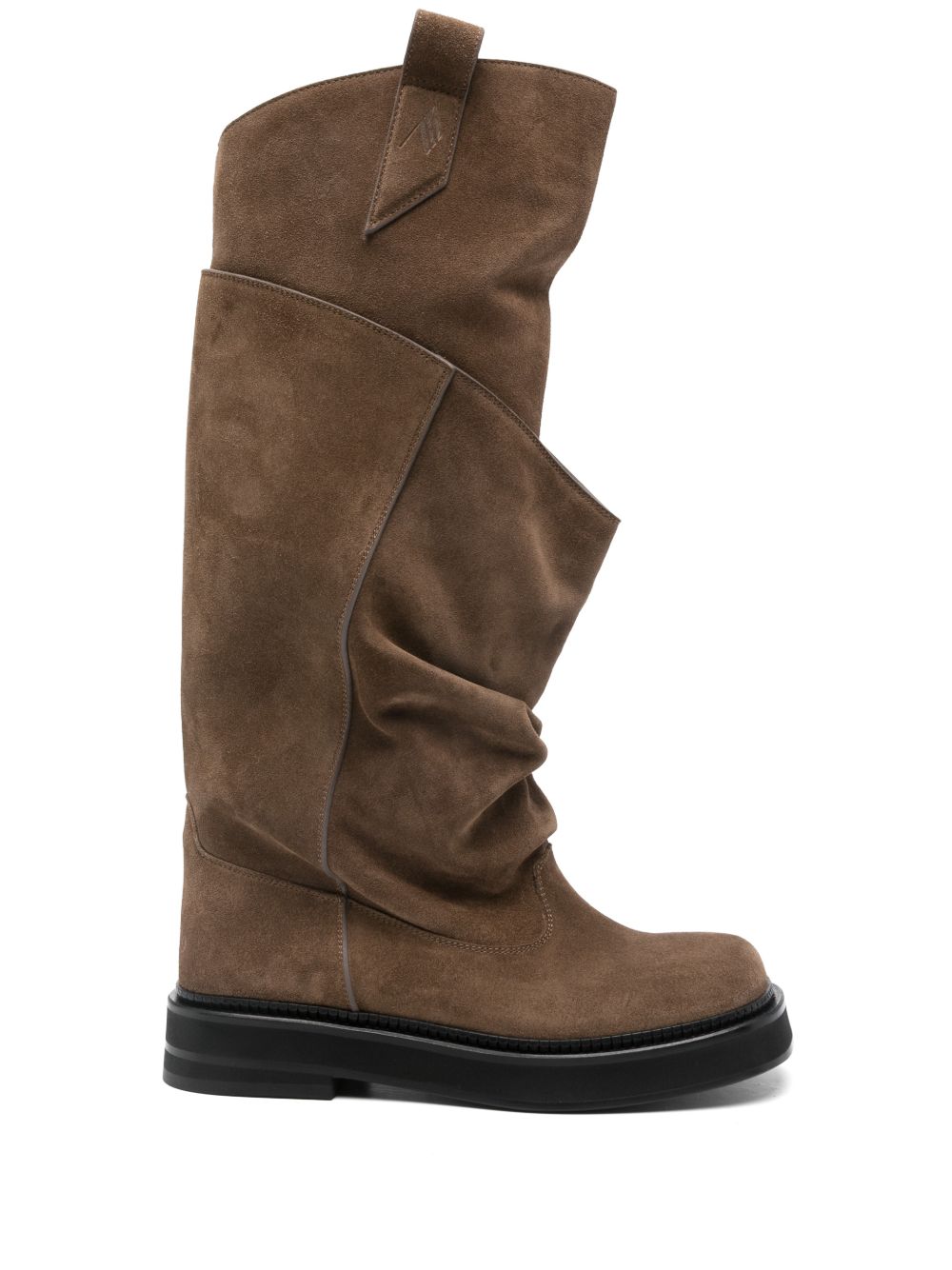 The Attico Boots Brown Calf Suede
