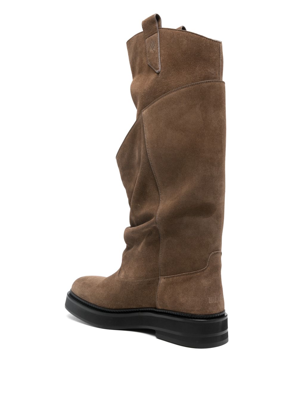 The Attico Boots Brown Calf Suede