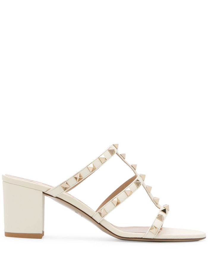 Valentino Garavani Sandals Ivory Calf Leather