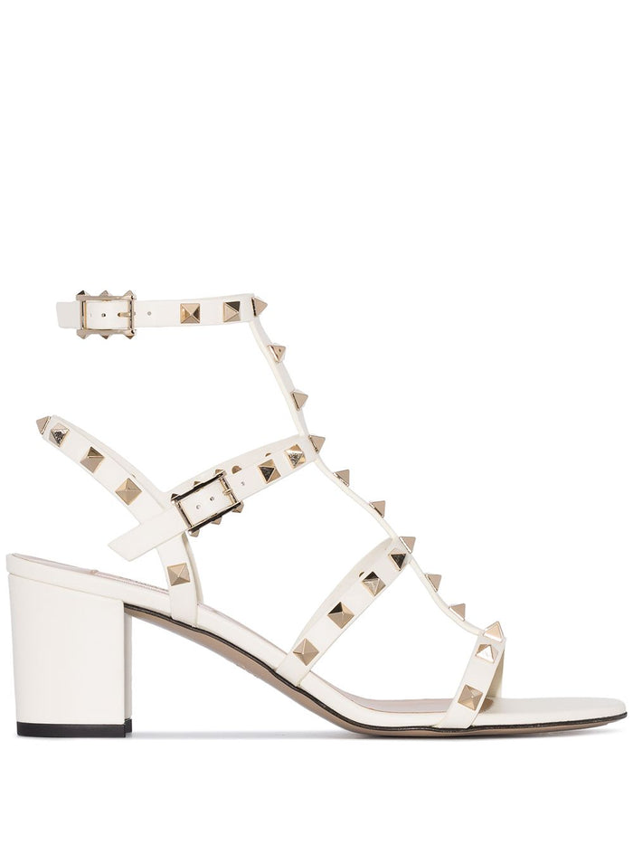 Valentino Garavani Sandals Ivory Calf Leather