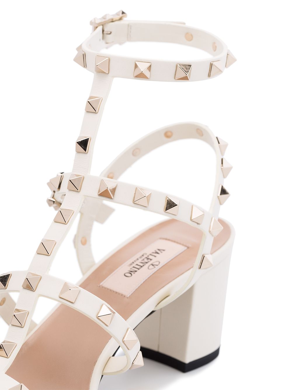 Valentino Garavani Sandals Ivory Calf Leather