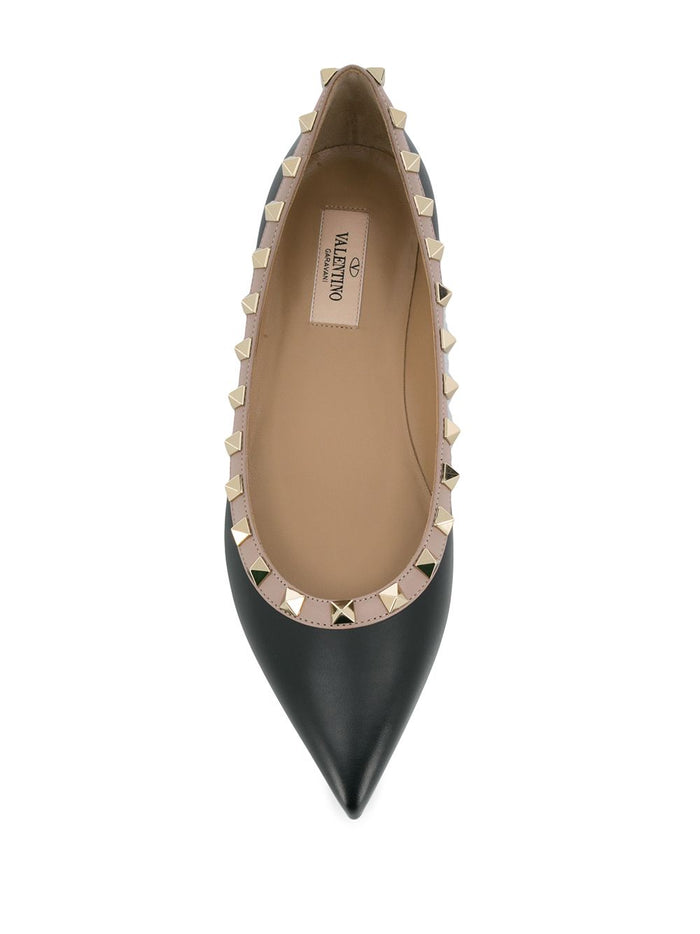 Valentino Garavani Flat shoes Black Calf Leather