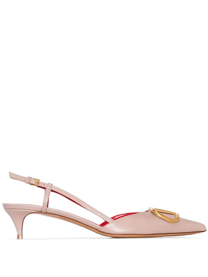 Valentino Garavani With Heel Powder Calf Leather