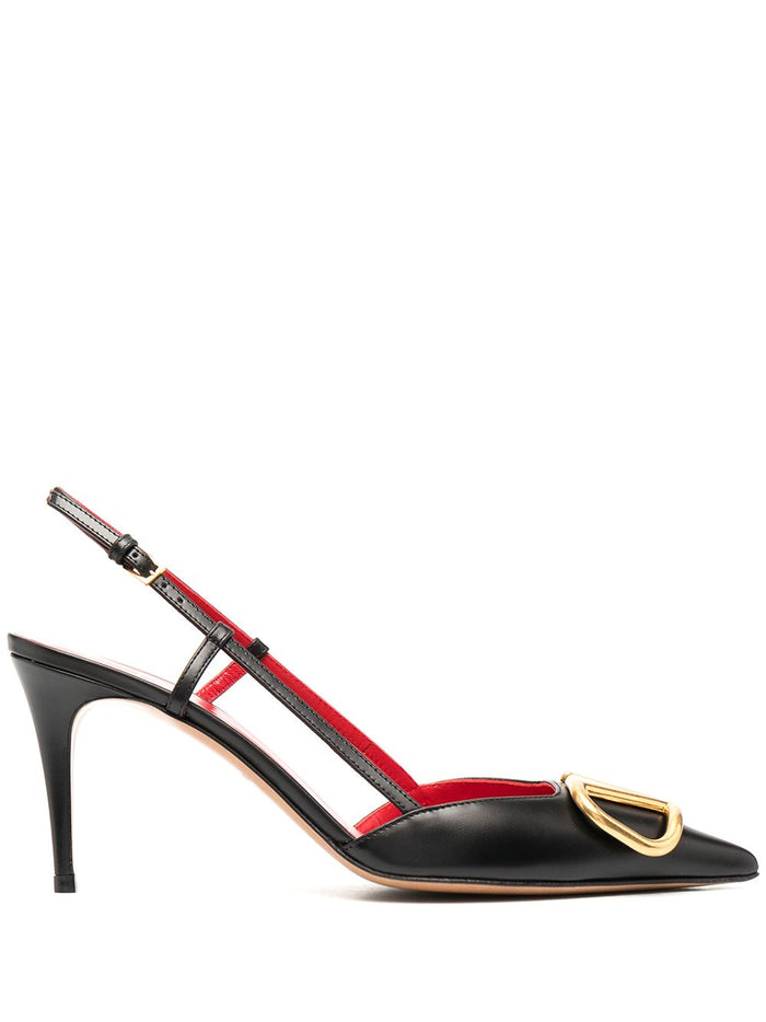Valentino Garavani With Heel Black Calf Leather