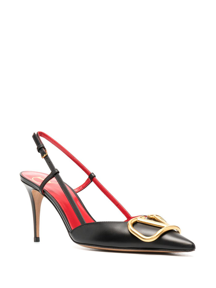 Valentino Garavani With Heel Black Calf Leather