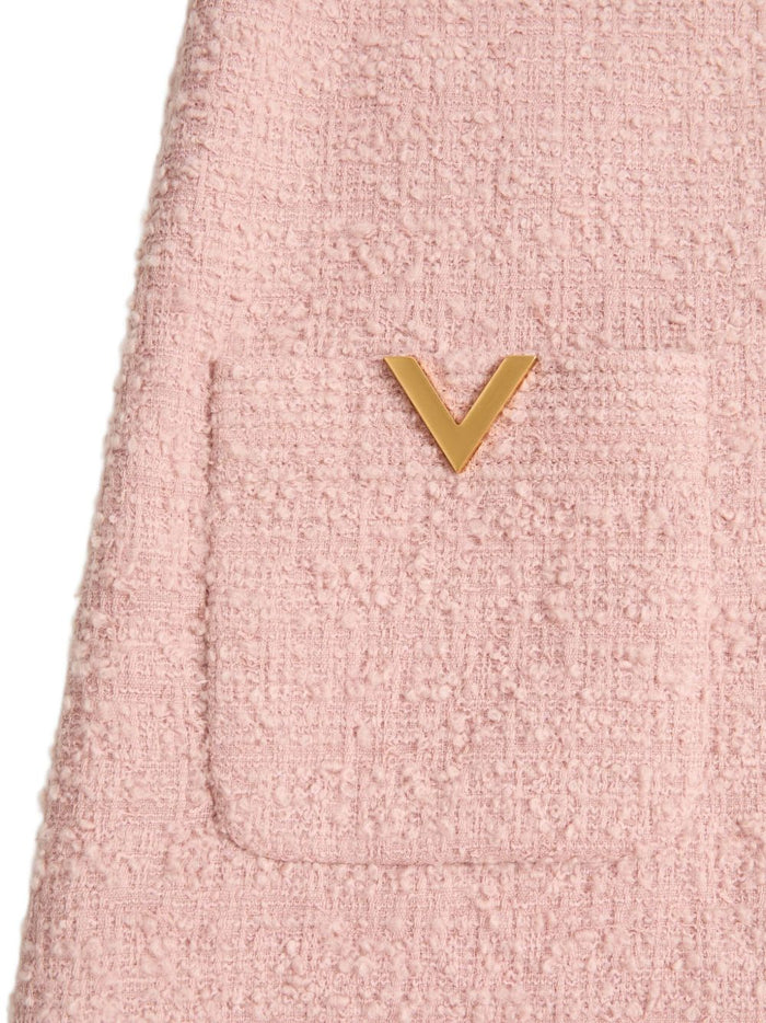 Valentino Dresses Pink Polyamide Virgin Wool