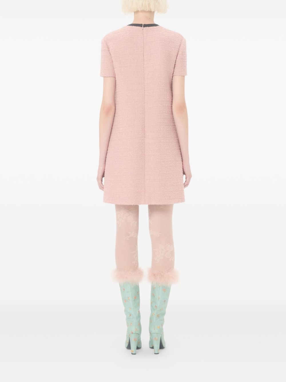 Valentino Dresses Pink Polyamide Virgin Wool