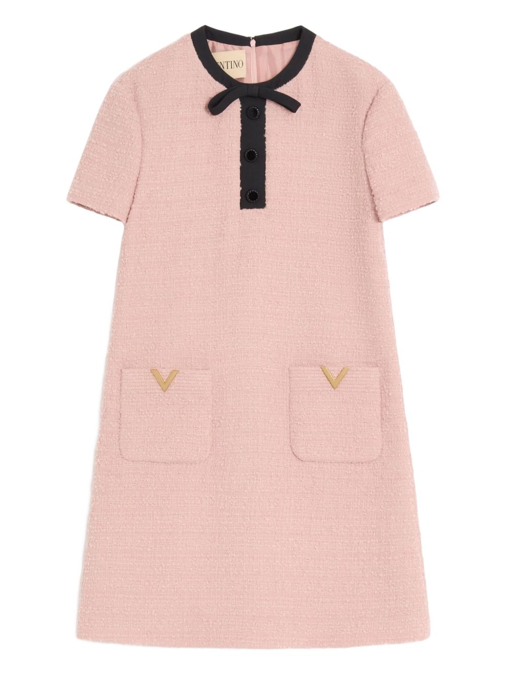 Valentino Dresses Pink Polyamide Virgin Wool