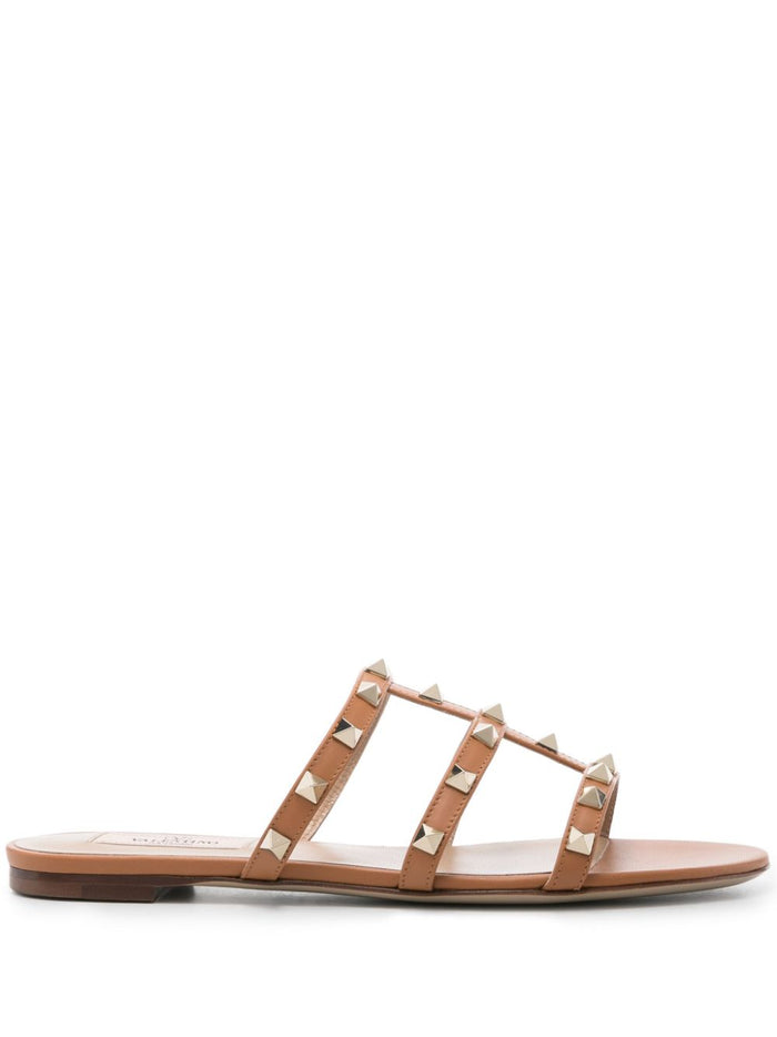 Valentino Garavani Sandals Leather Brown Calf