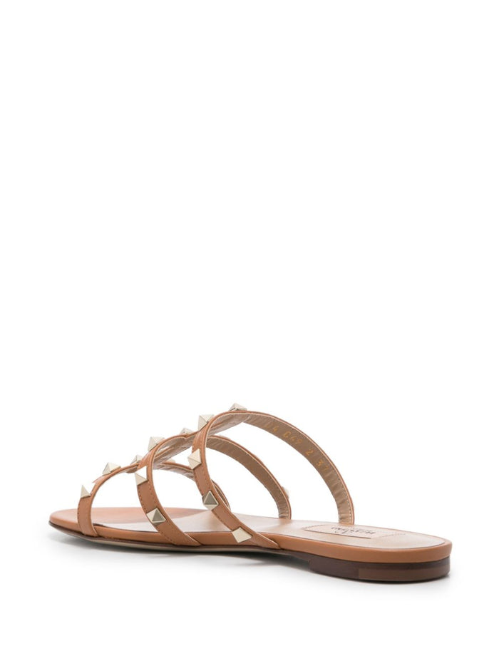 Valentino Garavani Sandals Leather Brown Calf