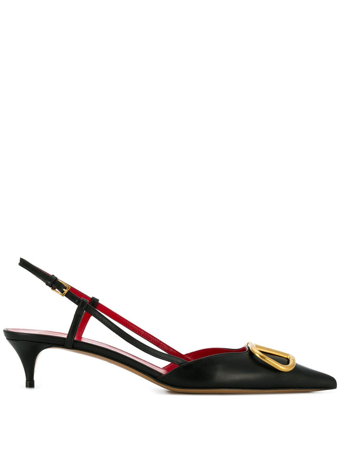 Valentino Garavani With Heel Black Calf Leather