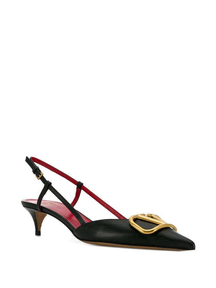 Valentino Garavani With Heel Black Calf Leather