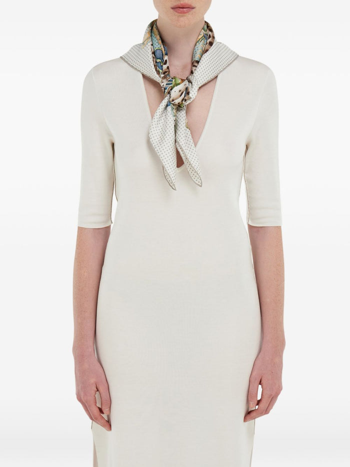 Ferragamo Scarfs Green Silk