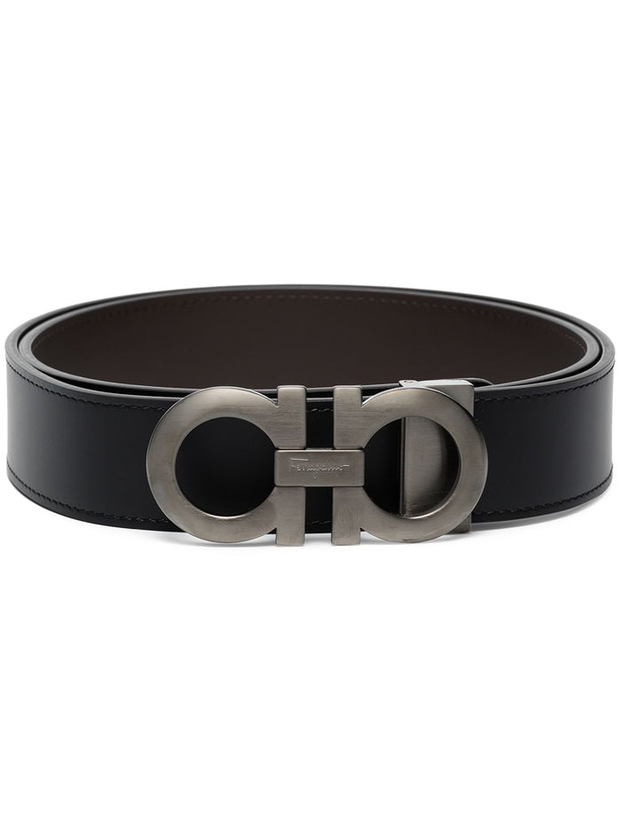 Ferragamo Belts Black Calf Leather