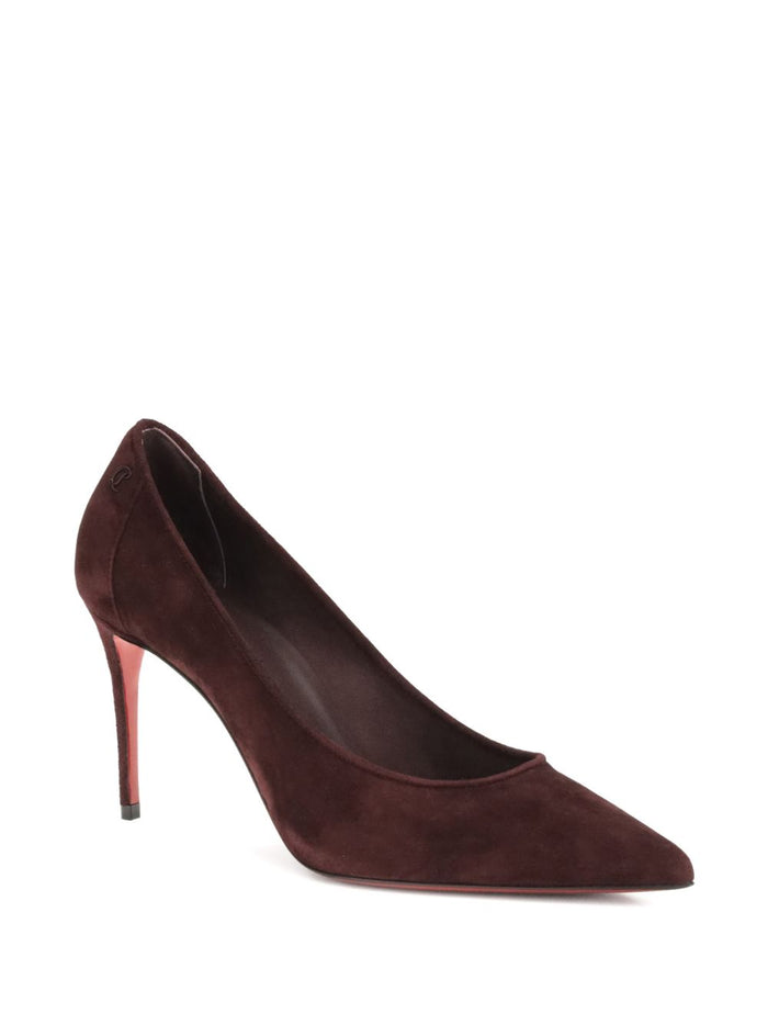Christian Louboutin With Heel Brown Outer: Calf Suede