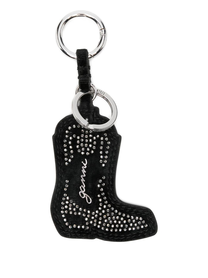 GANNI Keychains Black Recycled Polyester