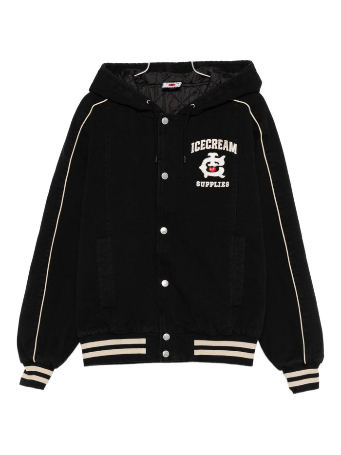 ICECREAM Coats Black Outer: Cotton