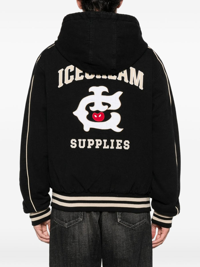 ICECREAM Coats Black Outer: Cotton